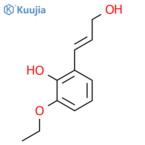 2-ethoxy-6-(3-hydroxyprop-1-en-1-yl)phenol structure