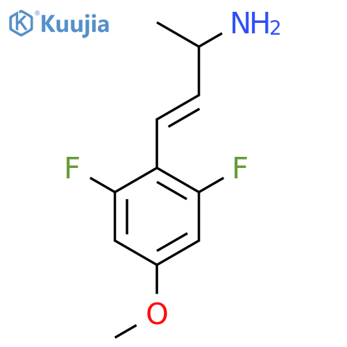 4-(2,6-difluoro-4-methoxyphenyl)but-3-en-2-amine structure