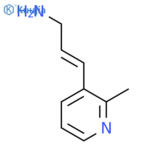 3-(2-methylpyridin-3-yl)prop-2-en-1-amine structure