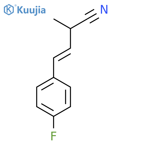 4-(4-fluorophenyl)-2-methylbut-3-enenitrile structure