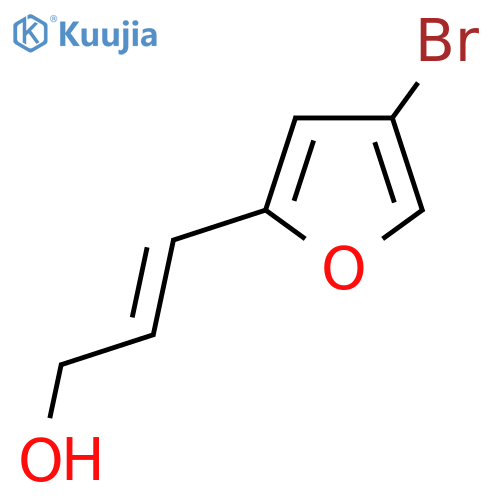 3-(4-bromofuran-2-yl)prop-2-en-1-ol structure