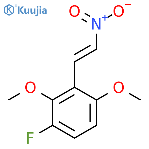 1-fluoro-2,4-dimethoxy-3-(2-nitroethenyl)benzene structure