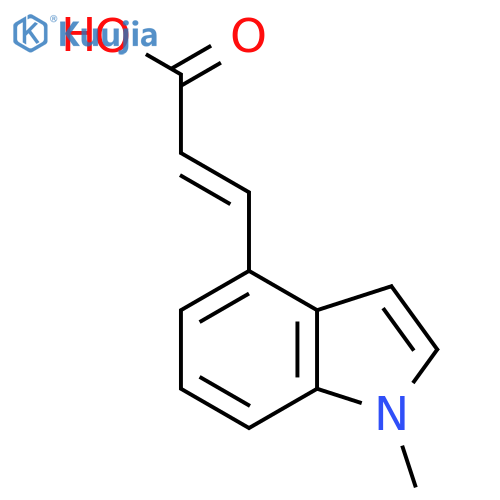 3-(1-methyl-1H-indol-4-yl)prop-2-enoic acid structure