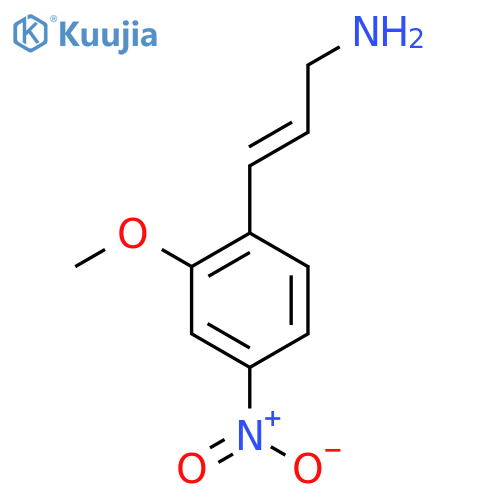 3-(2-methoxy-4-nitrophenyl)prop-2-en-1-amine structure