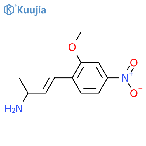 4-(2-methoxy-4-nitrophenyl)but-3-en-2-amine structure