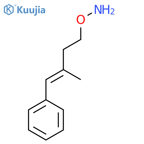 O-(3-methyl-4-phenylbut-3-en-1-yl)hydroxylamine structure