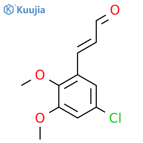 3-(5-chloro-2,3-dimethoxyphenyl)prop-2-enal structure