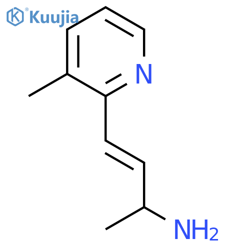 4-(3-methylpyridin-2-yl)but-3-en-2-amine structure