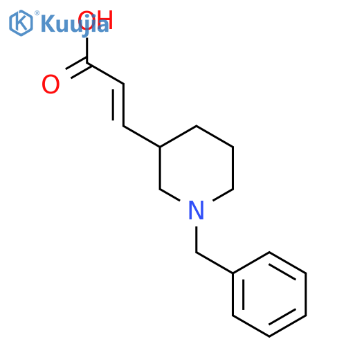 3-(1-benzylpiperidin-3-yl)prop-2-enoic acid structure