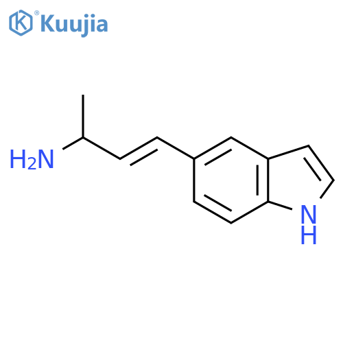 4-(1H-indol-5-yl)but-3-en-2-amine structure