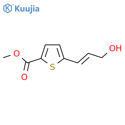 methyl 5-(3-hydroxyprop-1-en-1-yl)thiophene-2-carboxylate structure