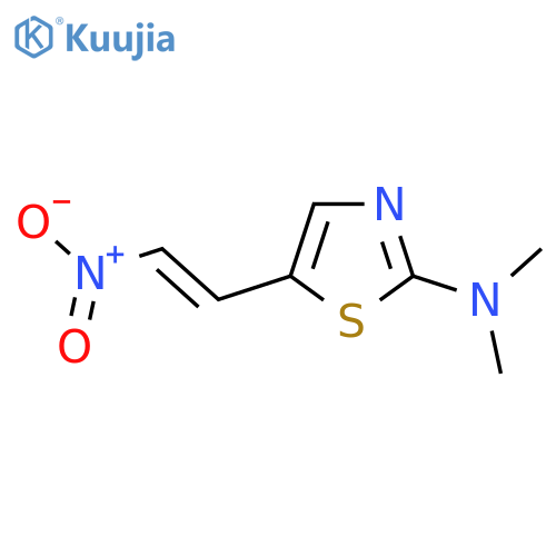 N,N-dimethyl-5-(2-nitroethenyl)-1,3-thiazol-2-amine structure