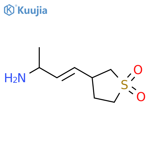 3-(3-aminobut-1-en-1-yl)-1lambda6-thiolane-1,1-dione structure