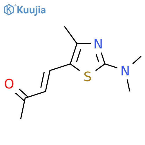 4-2-(dimethylamino)-4-methyl-1,3-thiazol-5-ylbut-3-en-2-one structure