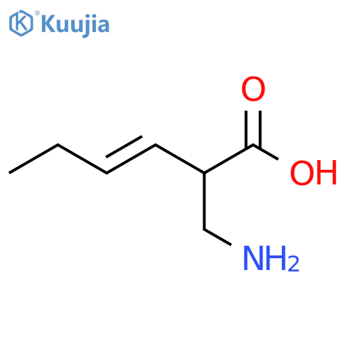 2-(aminomethyl)hex-3-enoic acid structure