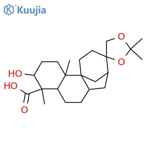 3,16,17,18-Aphidicolanetetrol; (3α,16β)-form, 18-Carboxylic acid, 16,17-isopropylidene structure