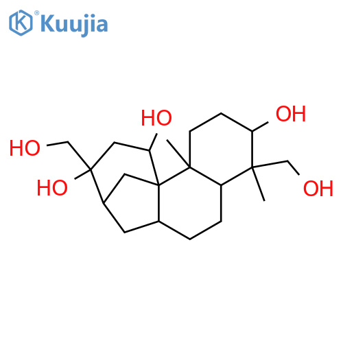 3,14,16,17,18-Aphidicolanepentol; (3α,14β,16β)-form structure