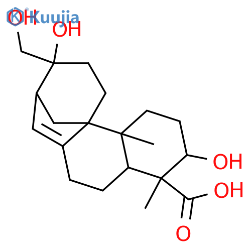 8(13)-Aphidicolene-3,16,17,18-tetrol; (3α,16β)-form, 18-Carboxylic acid structure