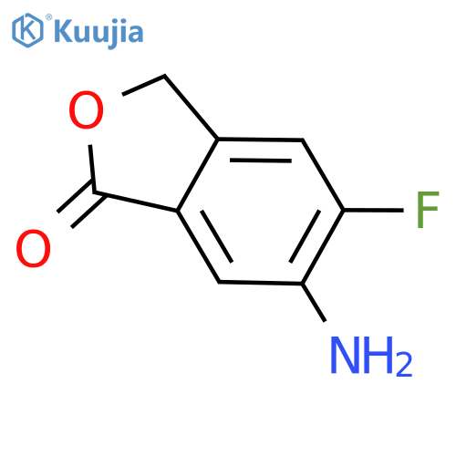 6-amino-5-fluoro-3H-isobenzofuran-1-one structure