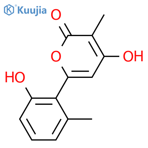 6-(2,4-Dihydroxy-6-methylphenyl)-4-hydroxy-3-methyl-2H-pyran-2-one; 4'-Deoxy structure