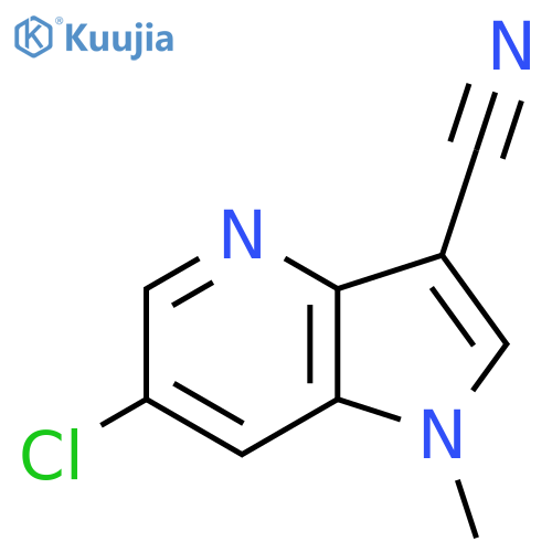 6-Chloro-1-methyl-1H-pyrrolo[3,2-b]pyridine-3-carbonitrile structure