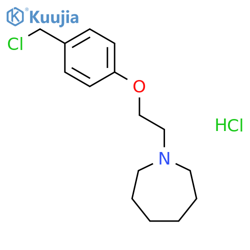 1-2-4-(Chloromethyl)phenoxyethylhexahydro-1H-azepine Hydrochloride structure