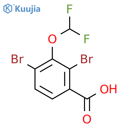 2,4-Dibromo-3-(difluoromethoxy)-benzoic Acid structure
