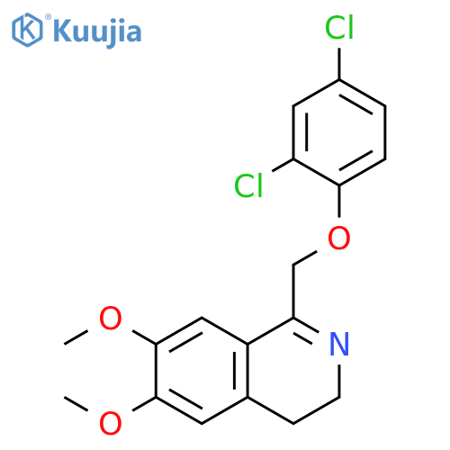 1-((6,7-DIMETHOXY(3,4-DIHYDROISOQUINOLYL))METHOXY)-2,4-DICHLOROBENZENE structure