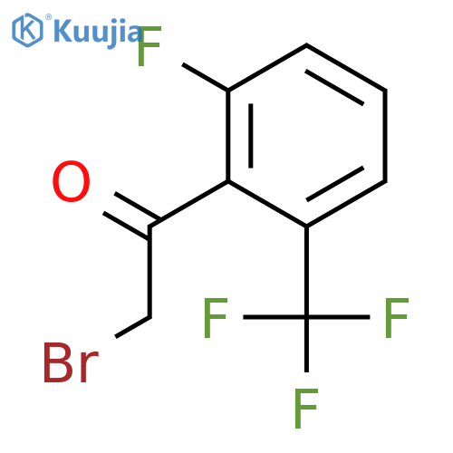Ethanone, 2-bromo-1-[2-fluoro-6-(trifluoromethyl)phenyl]- structure