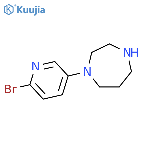 1H-1,4-Diazepine,1-(6-bromo-3-pyridinyl)hexahydro- structure