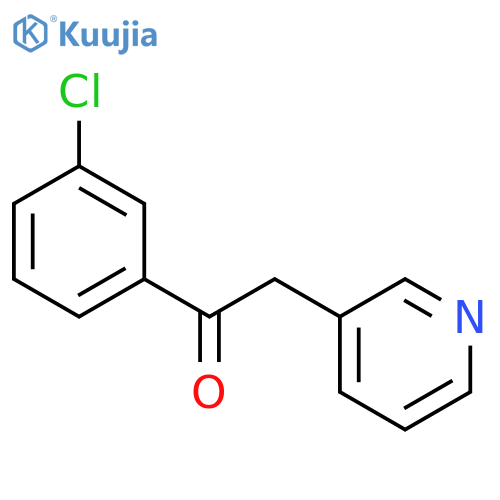 1-(3-chlorophenyl)-2-(pyridin-3-yl)ethan-1-one structure