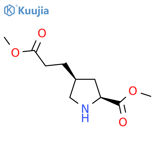 Methyl (2S,4S)-4-(3-methoxy-3-oxopropyl)pyrrolidine-2-carboxylate structure
