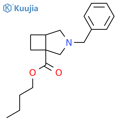 Butyl 3-benzyl-3-azabicyclo[3.2.0]heptane-1-carboxylate structure