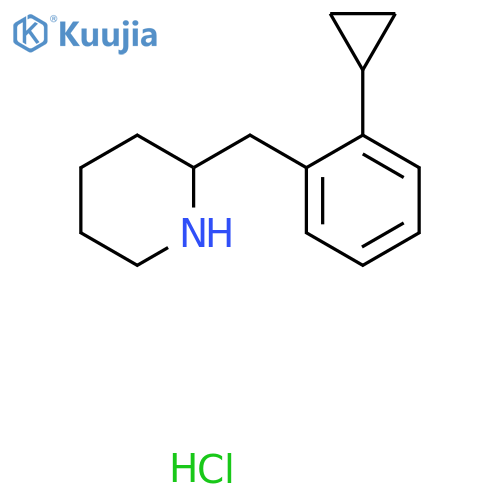 2-(2-cyclopropylphenyl)methylpiperidine hydrochloride structure