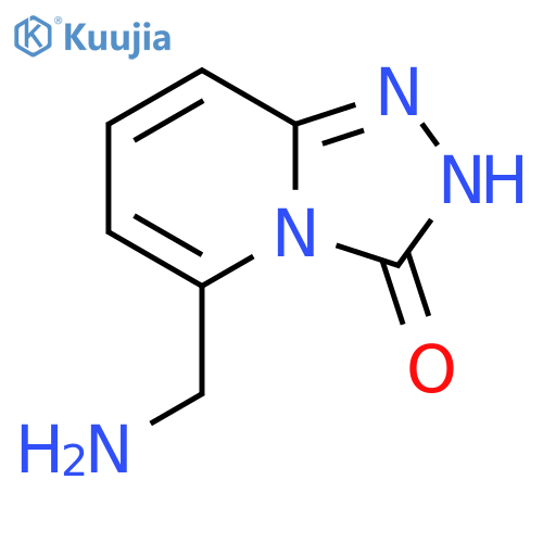1,2,4-Triazolo[4,3-a]pyridin-3(2H)-one, 5-(aminomethyl)- structure