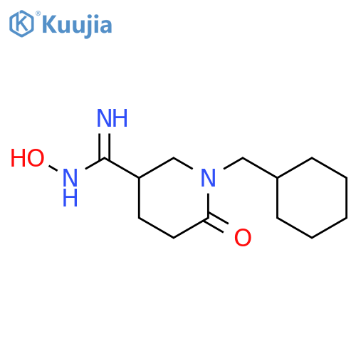 3-Piperidinecarboximidamide, 1-(cyclohexylmethyl)-N-hydroxy-6-oxo- structure