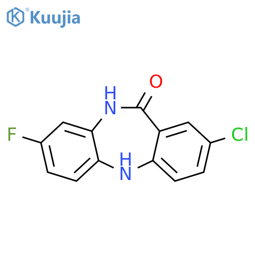 11H-Dibenzo[b,e][1,4]diazepin-11-one, 2-chloro-8-fluoro-5,10-dihydro- structure