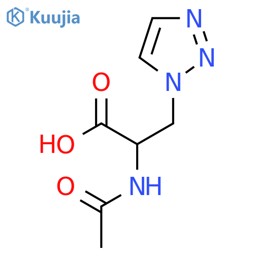 2-acetamido-3-(1H-1,2,3-triazol-1-yl)propanoic acid structure