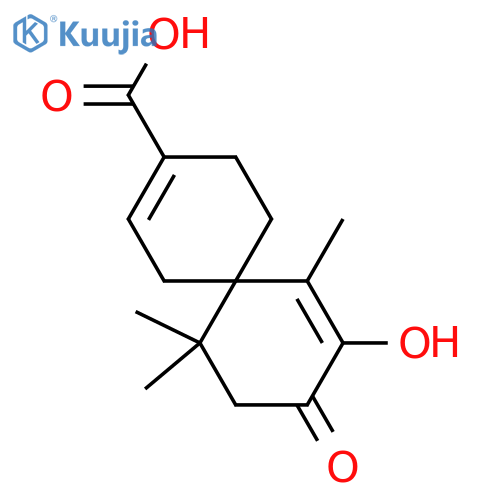 8,15-Dihydroxy-2,7-chamigradien-9-one; (6R)-form, 15-Carboxylic acid structure