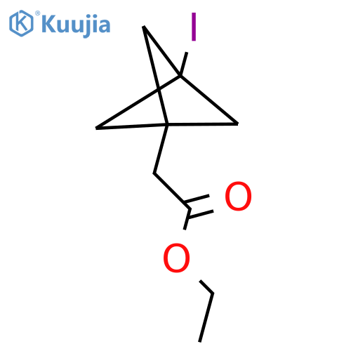 ethyl 2-{3-iodobicyclo1.1.1pentan-1-yl}acetate structure