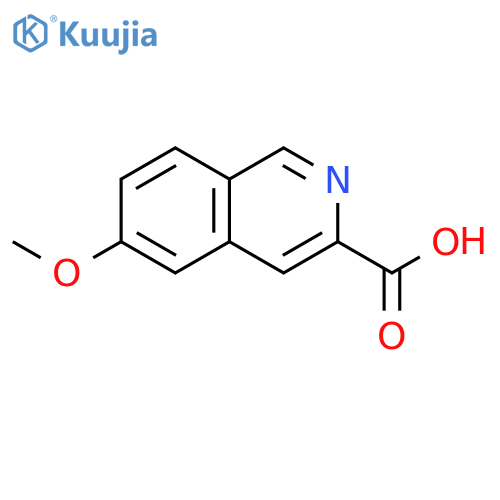 6-METHOXYISOQUINOLINE-3-CARBOXYLIC ACID structure