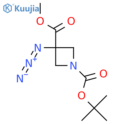 1-O-Tert-butyl 3-O-methyl 3-azidoazetidine-1,3-dicarboxylate structure