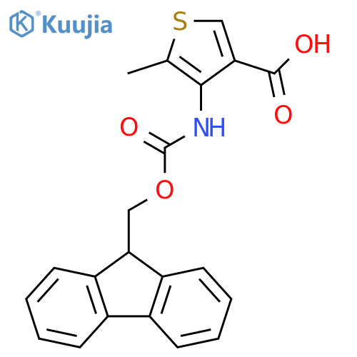 3-Thiophenecarboxylic acid, 4-[[(9H-fluoren-9-ylmethoxy)carbonyl]amino]-5-methyl- structure