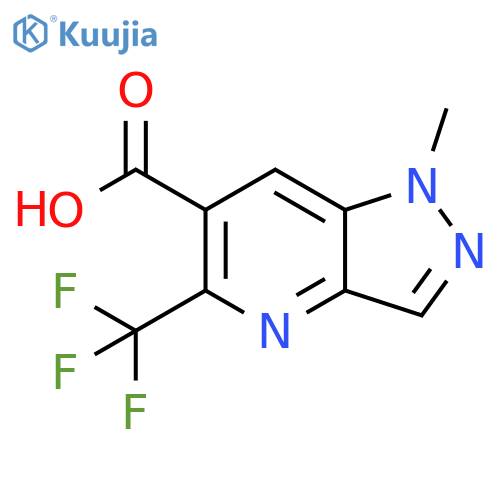 1H-Pyrazolo[4,3-b]pyridine-6-carboxylic acid, 1-methyl-5-(trifluoromethyl)- structure