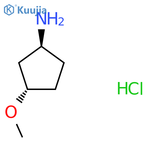trans-3-methoxycyclopentan-1-amine hydrochloride structure