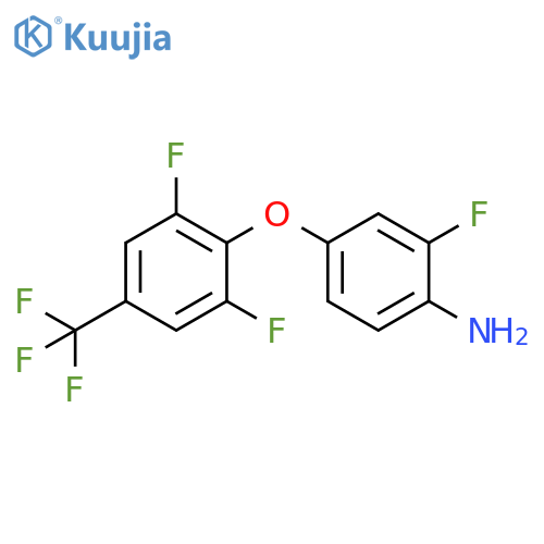 Benzenamine, 4-[2,6-difluoro-4-(trifluoromethyl)phenoxy]-2-fluoro- structure