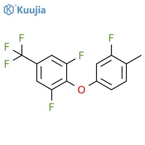 Benzene, 1,3-difluoro-2-(3-fluoro-4-methylphenoxy)-5-(trifluoromethyl)- structure