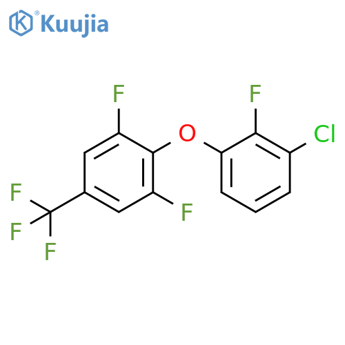 Benzene, 2-(3-chloro-2-fluorophenoxy)-1,3-difluoro-5-(trifluoromethyl)- structure