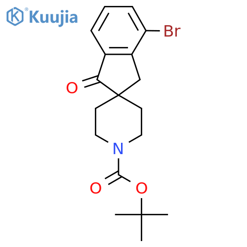 tert-Butyl 4-bromo-1-oxo-1,3-dihydrospiro[indene-2,4'-piperidine]-1'-carboxylate structure