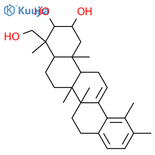 28-Nor-12,17,19,21-ursatetraene-2,3,24-triol; (2α,3α)-form structure